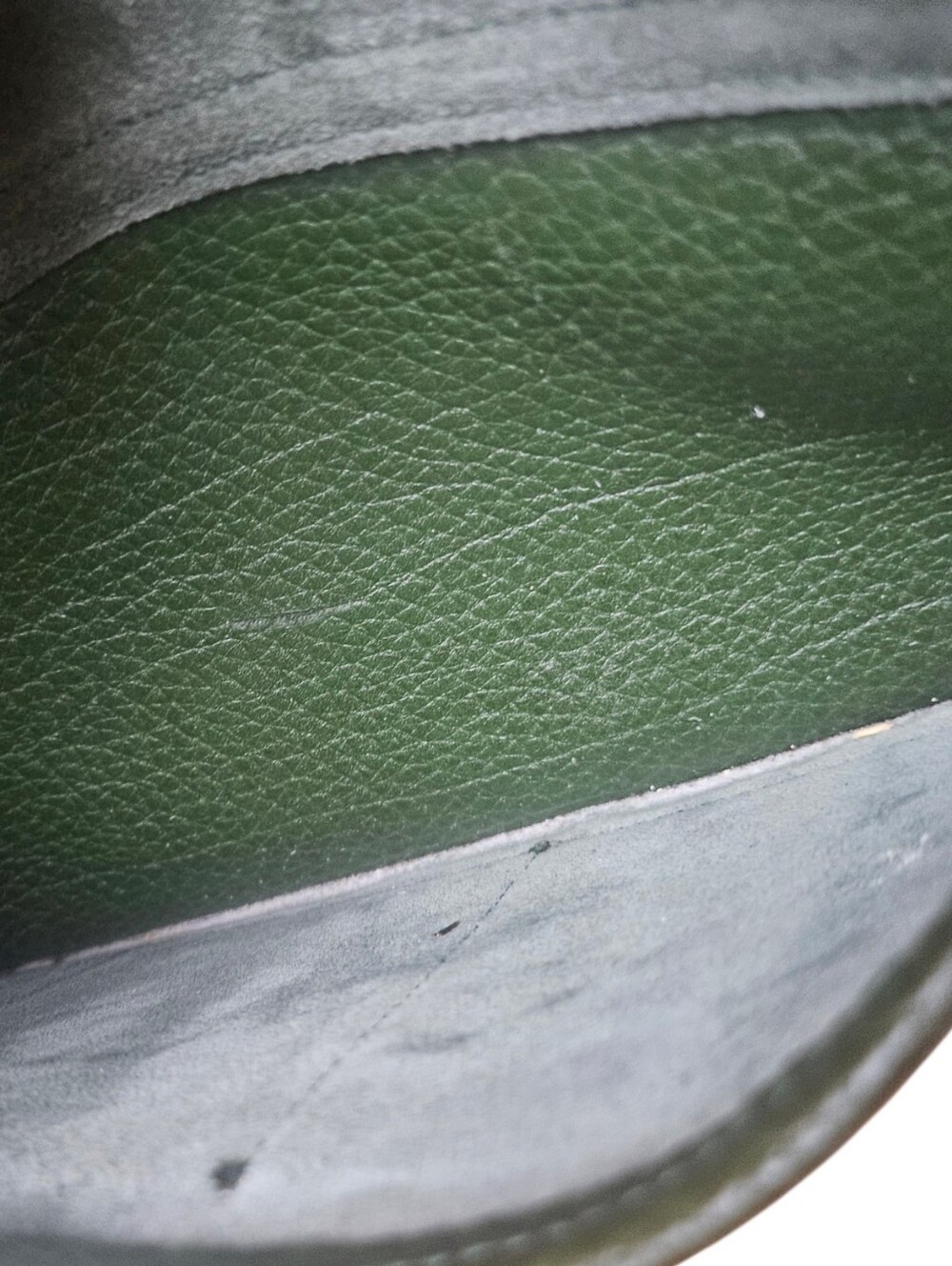 Dooney & Bourke Dark Green Pebbled All Weather Leatger Kilty Bag Purse - Picture 14 of 14
